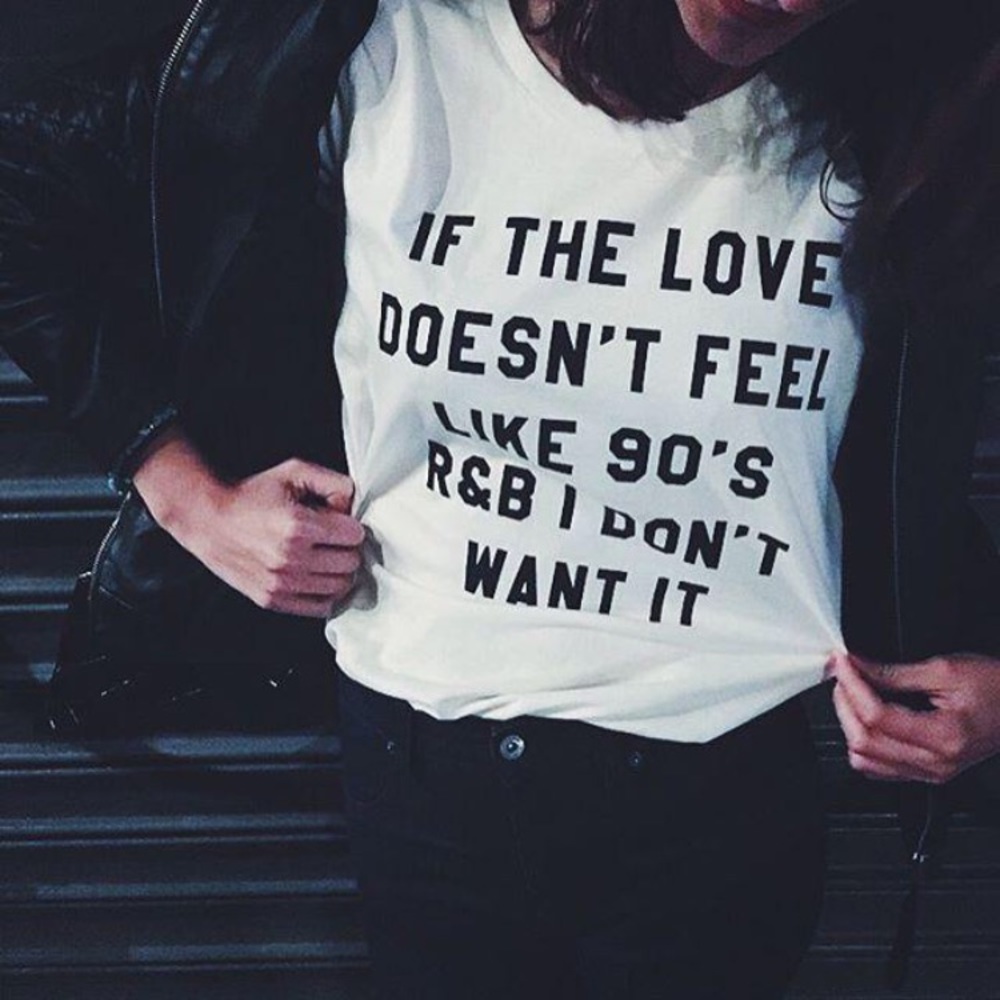 🎶 90s R&B Love Basic White Tee 🎶 - Picture 5 of 8